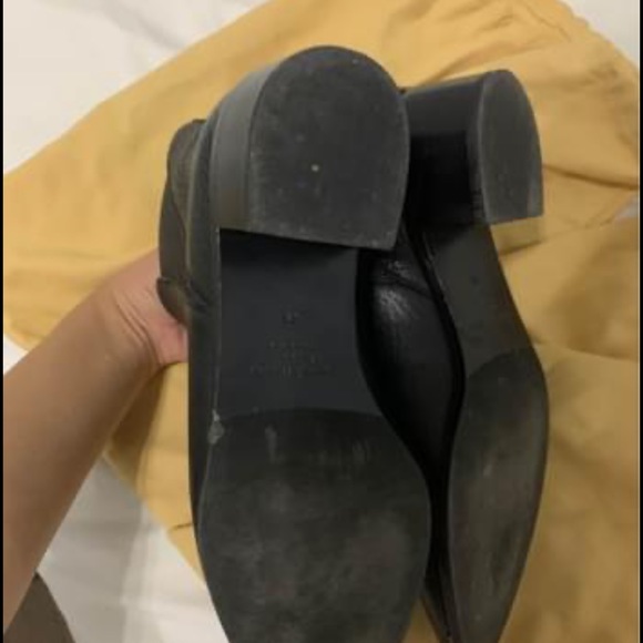 Acne Studios Jensen Pebble Leather Ankle Boots with Metal Tip - Picture 9 of 9